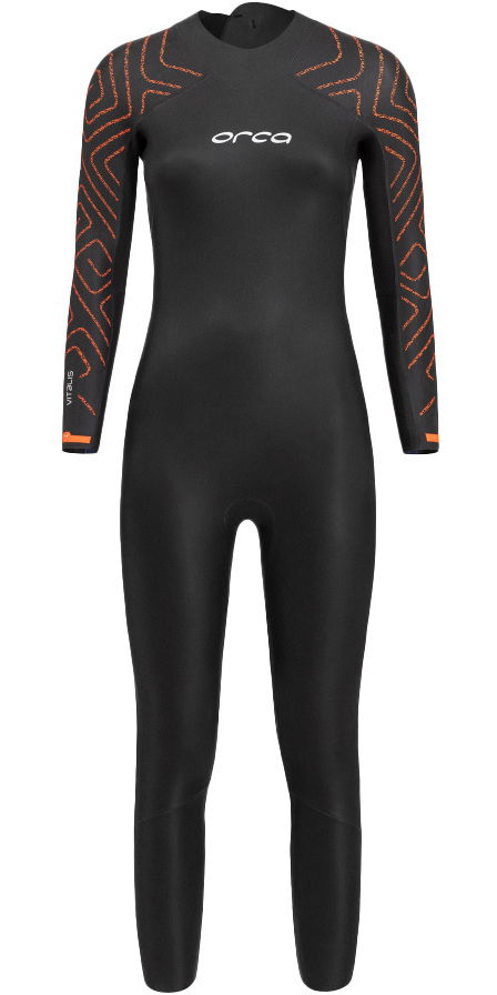 2024 Orca Womens Vitalis TRN Back Zip Open Water Swim Wetsuit NN684601 -  Black